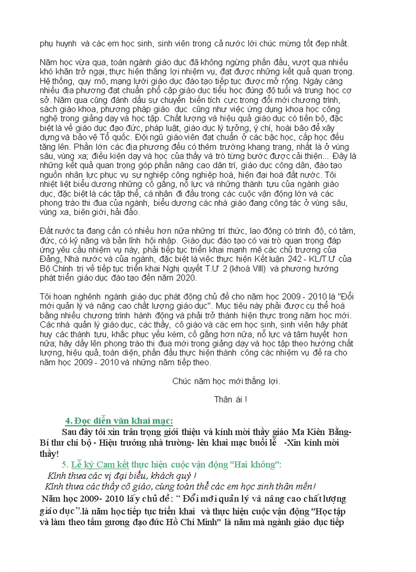 image for page Dan chuong trinh khai giang 1