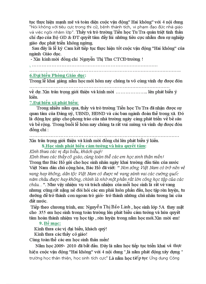 image for page Dan chuong trinh khai giang 1