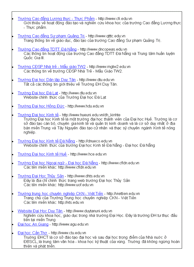 image for page Danh ba web