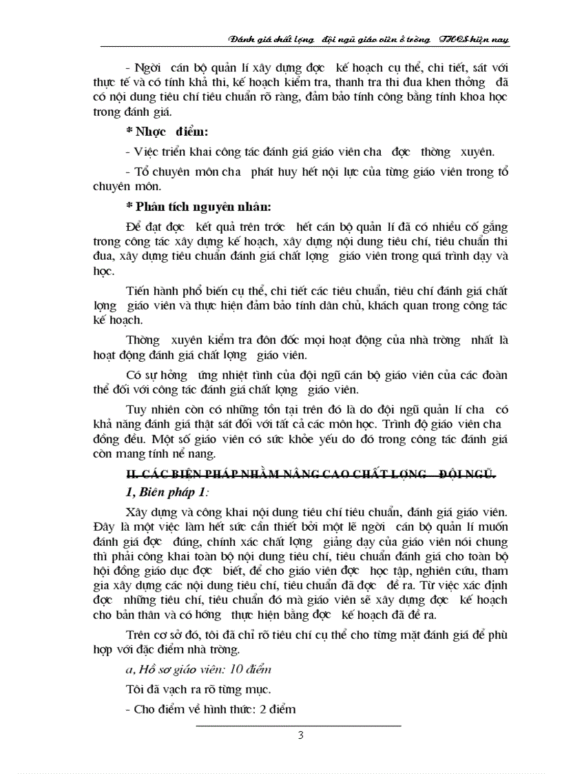 image for page Đánh giá chất lượng đội ngũ GV ở THCS