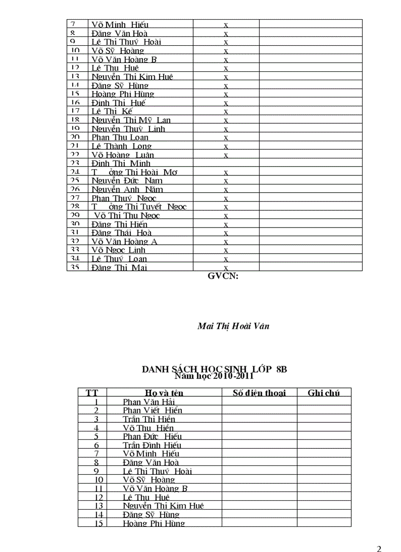 image for page Danh sach lop 8b