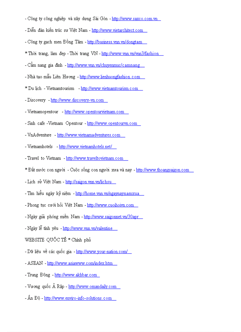 image for page Danh Sach Website huu ich