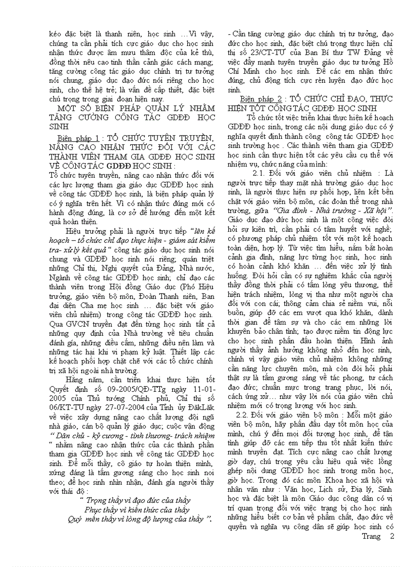 image for page Đạo Đức Học Sinh Giai Đoạn Hiện Nay