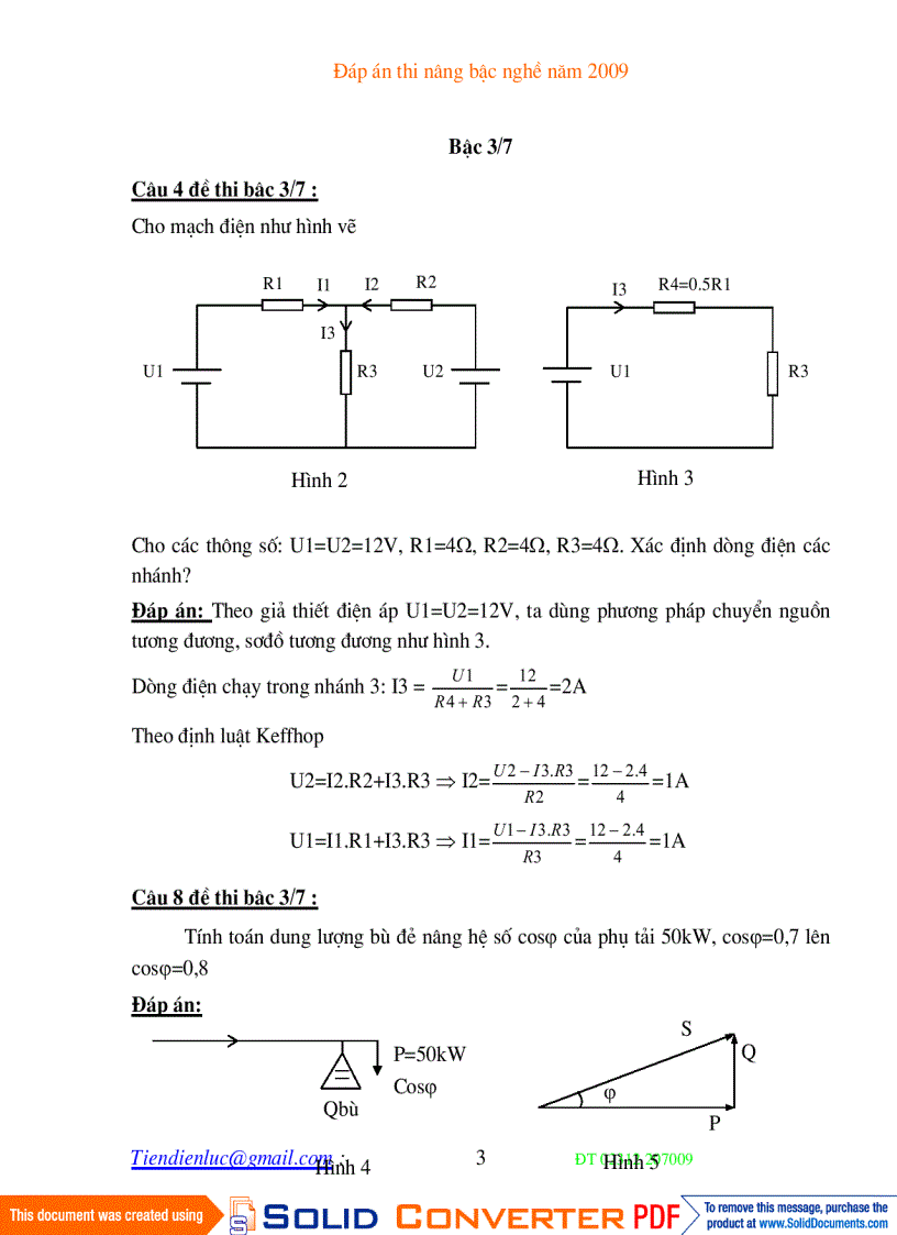 image for page Dap an bai tap thi nang bac nghe dien
