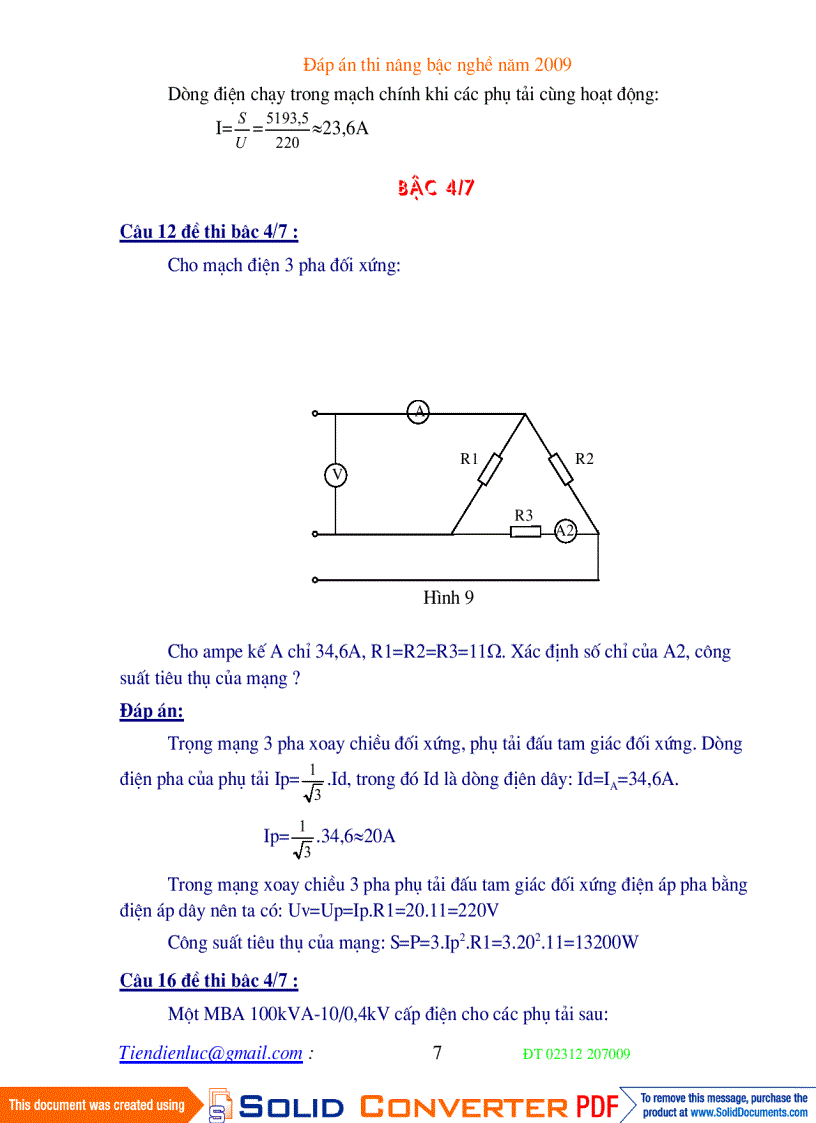 image for page Dap an bai tap thi nang bac nghe dien