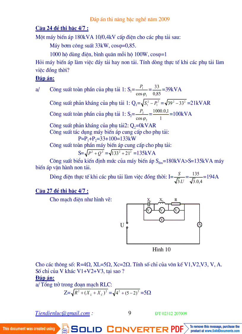 image for page Dap an bai tap thi nang bac nghe dien