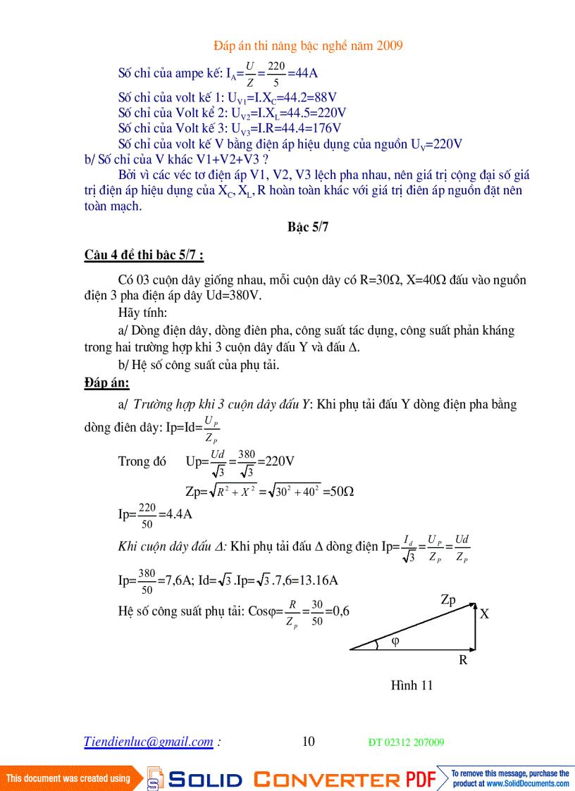 image for page Dap an bai tap thi nang bac nghe dien