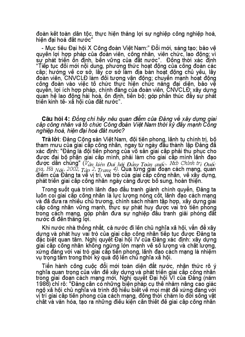 image for page Dap an hoan chinh cuoc thi tim hieu to chuc cong doan viet nam