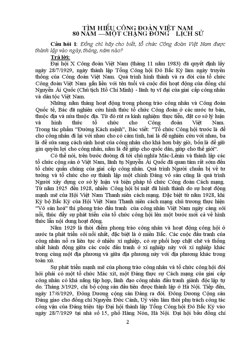 image for page Đáp Án Tìm Hiểu Công Đoàn Có Câu 6