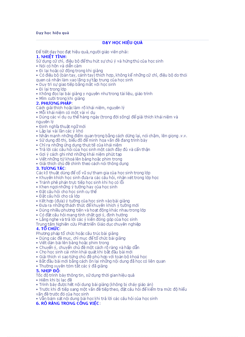 image for page Dạy học đạt hiệu quả