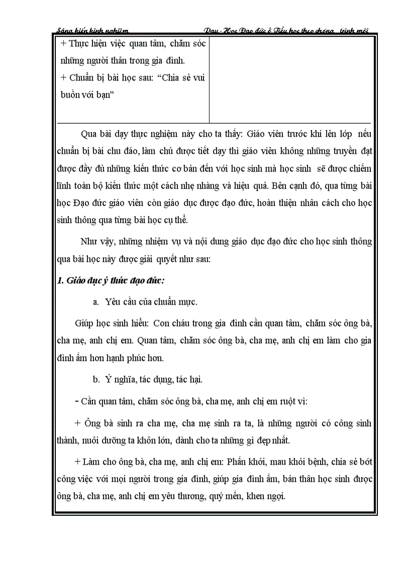 image for page Dạy học theo học đạo đức theo chương trình mới