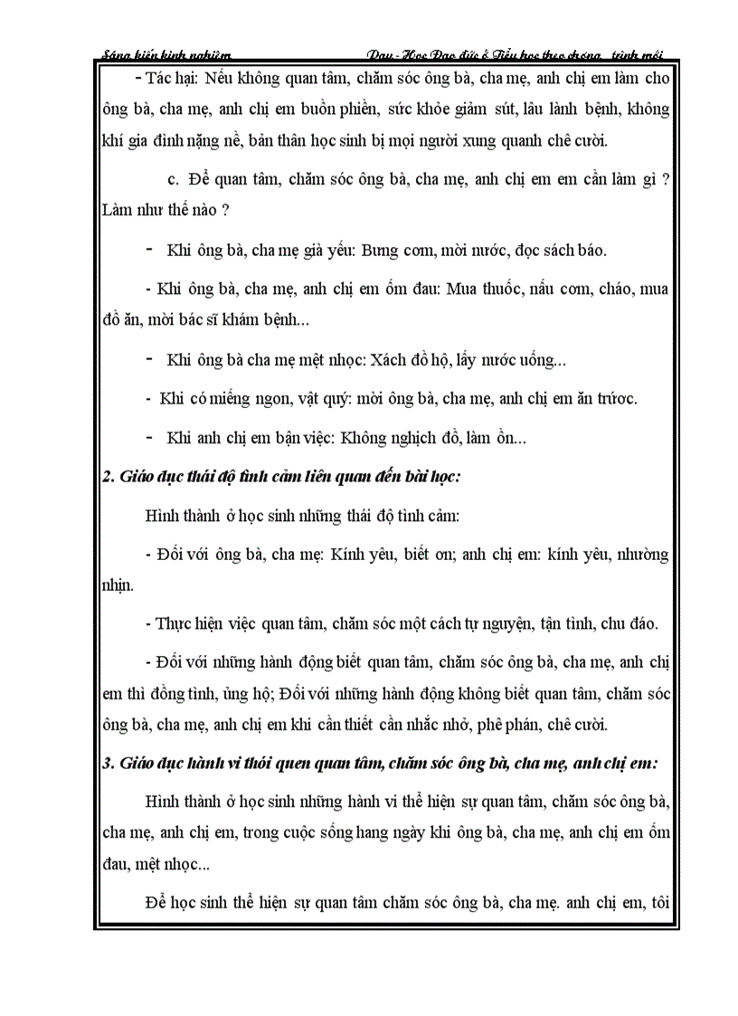 image for page Dạy học theo học đạo đức theo chương trình mới