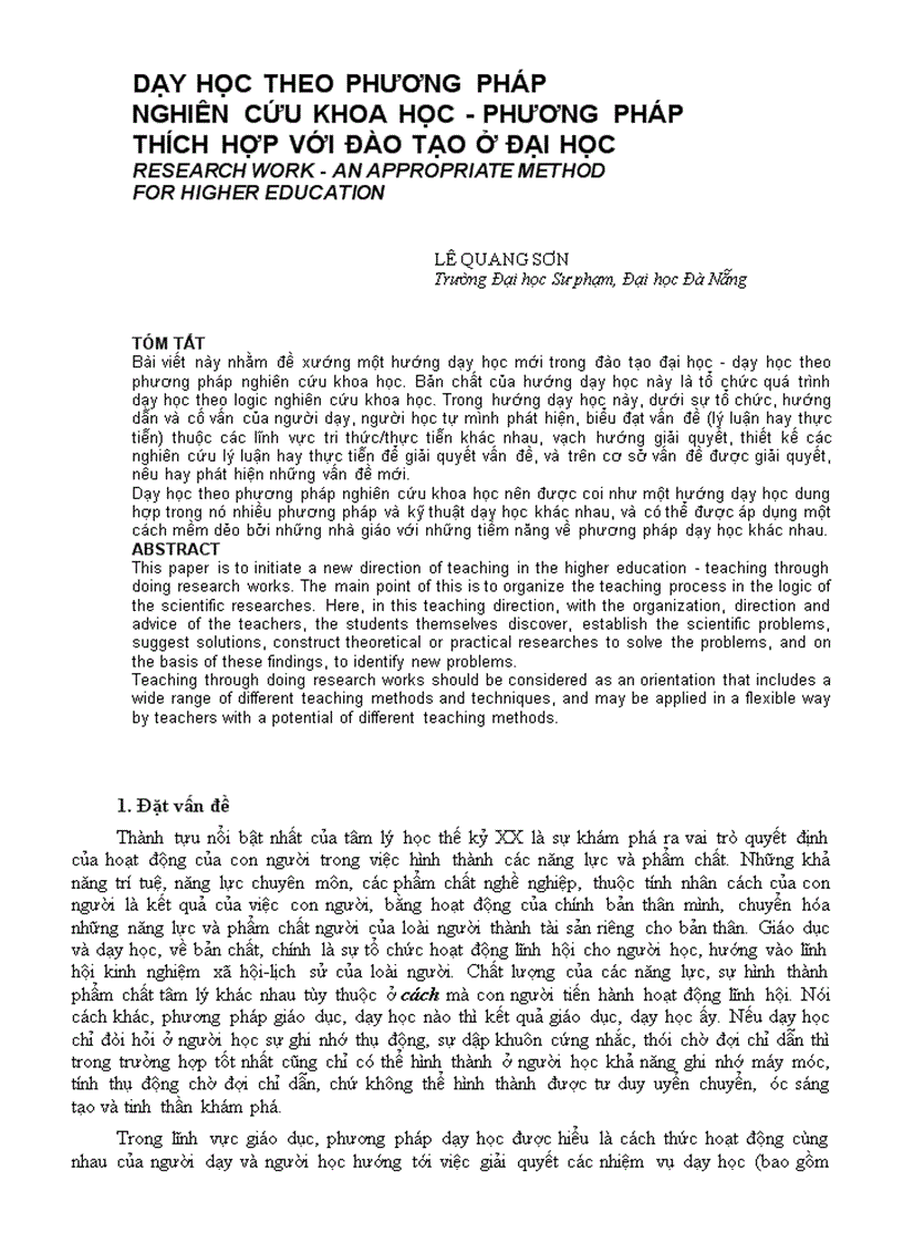 image for page Dạy học theo PP nghiên cứu khoa học