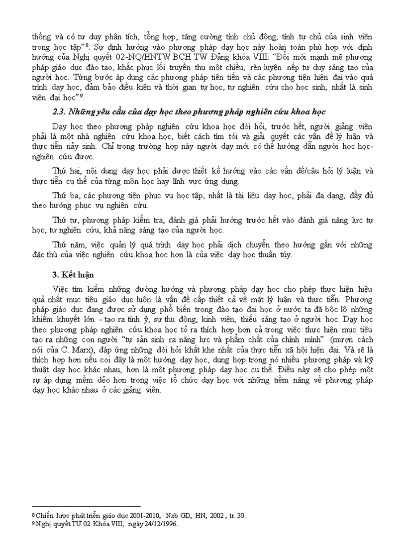 image for page Dạy học theo PP nghiên cứu khoa học