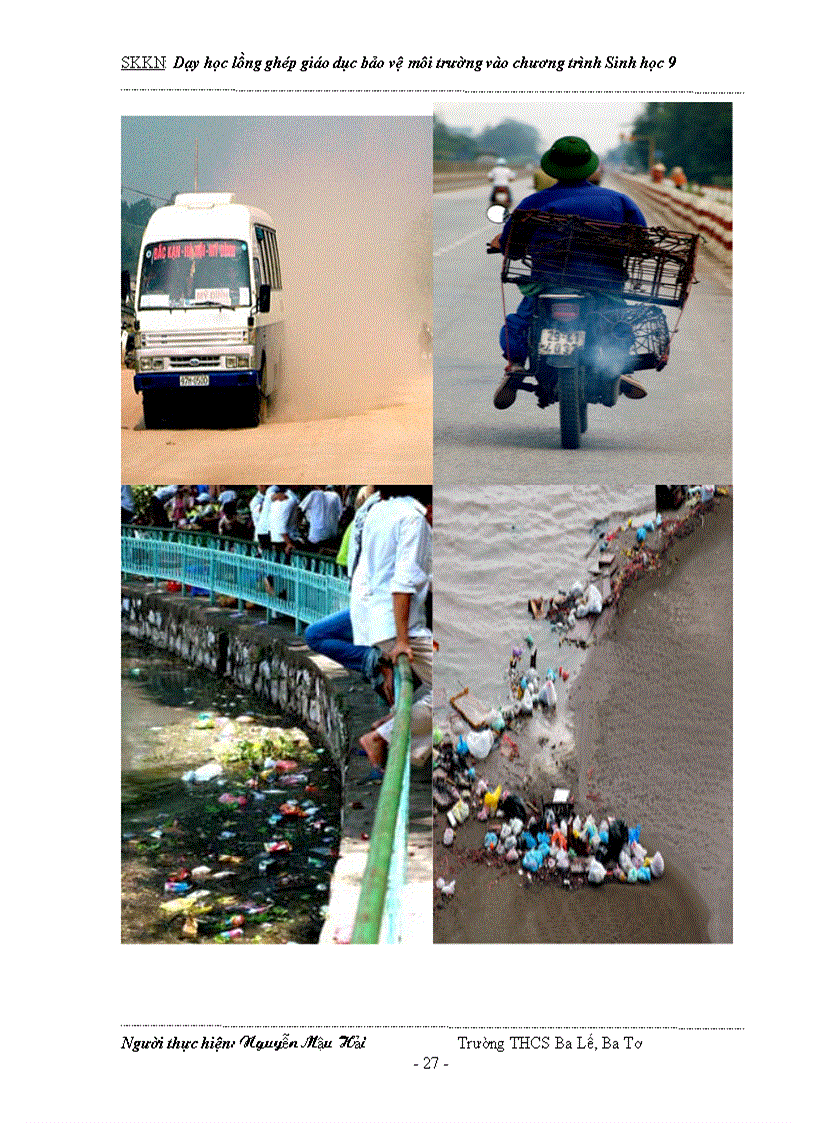 image for page Dạy học tích hợp lồng ghép GDBVMT vào Sinh học 9