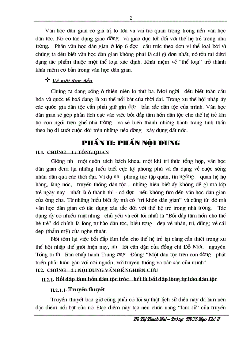 image for page Dạy học văn học dân gian lớp 6