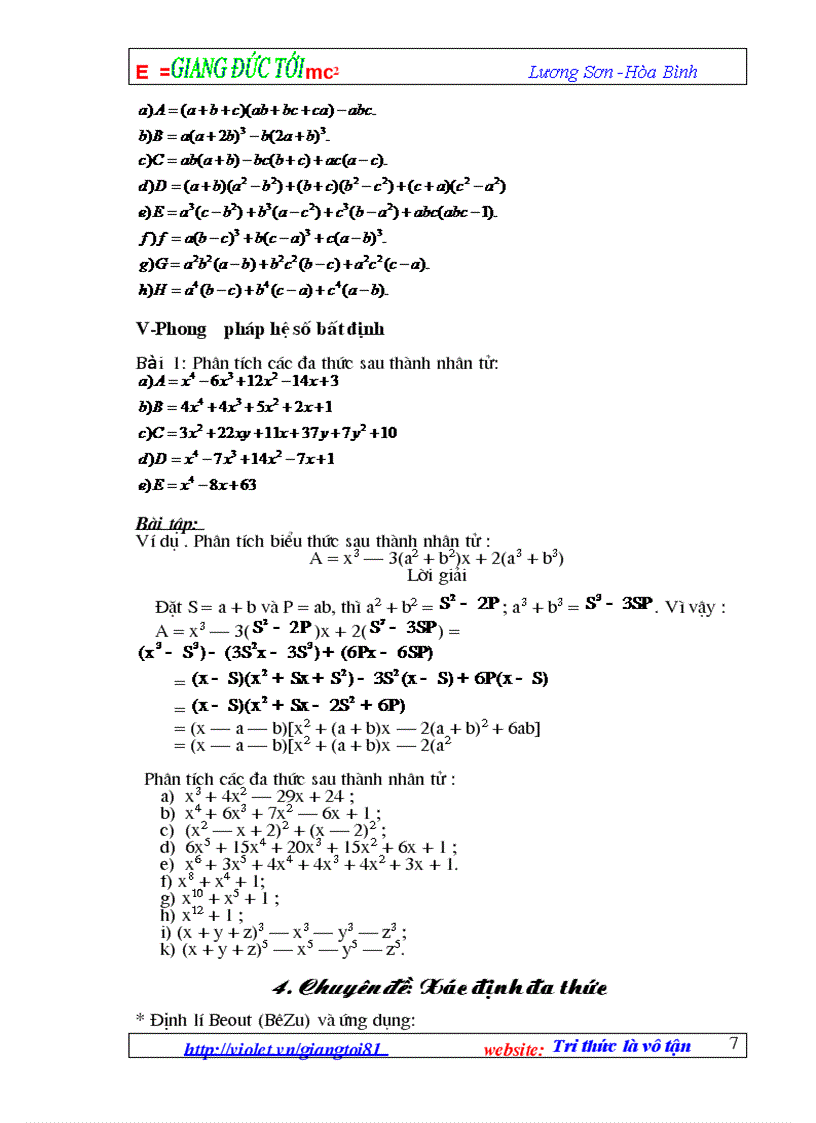 image for page Dạy ôn hè toán 8