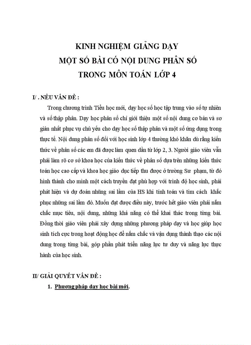 image for page Dạy phân số ở lớp 4