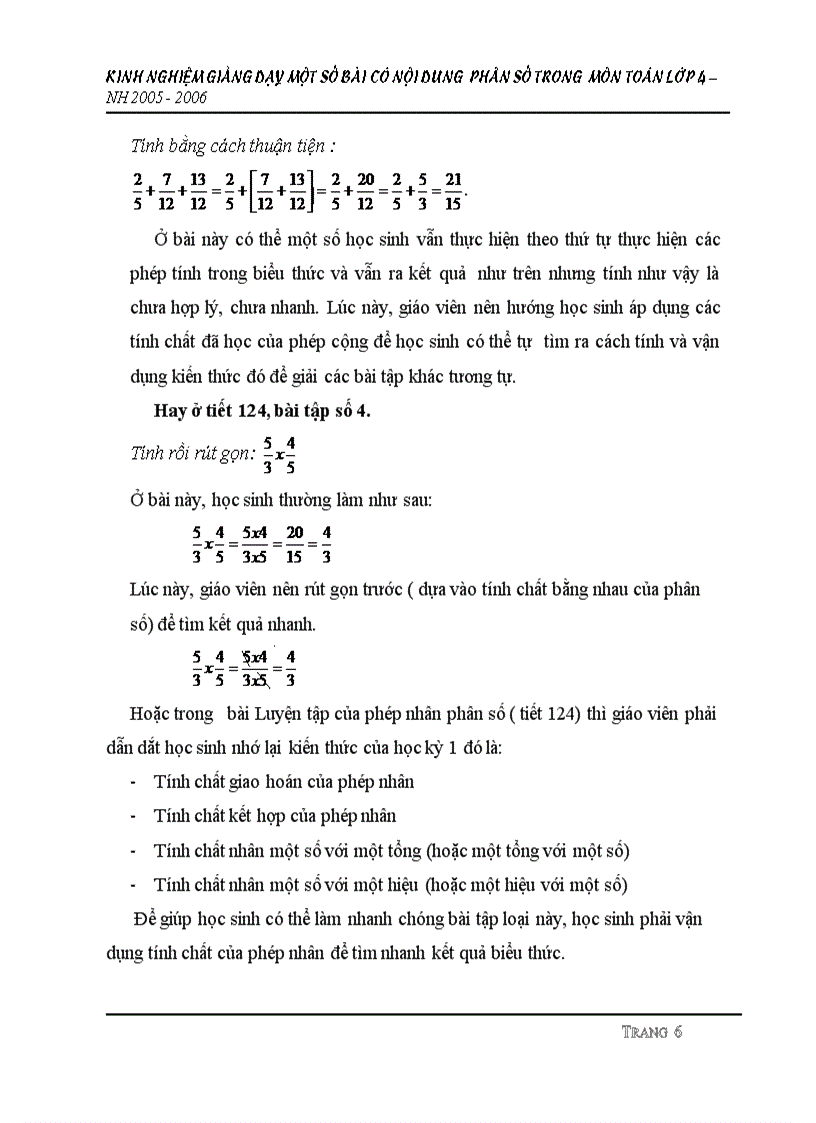 image for page Dạy phân số ở lớp 4