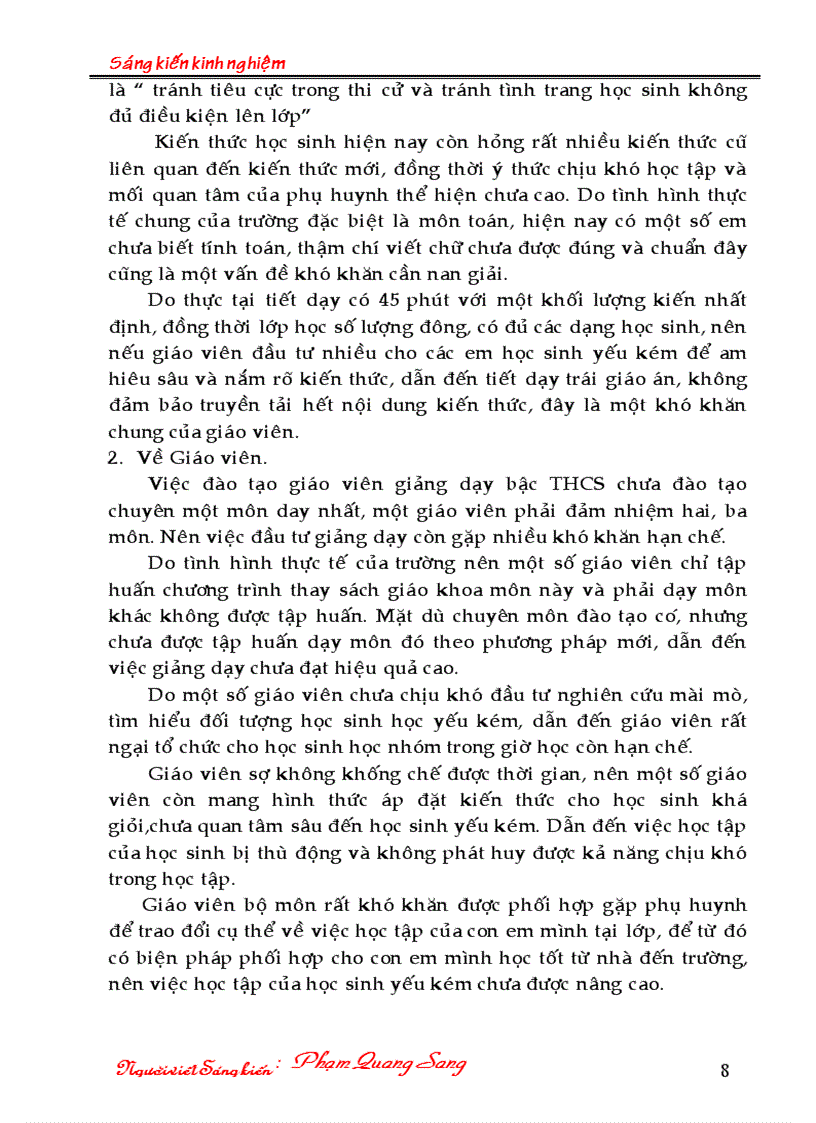 image for page Dạy phụ đạo HS yếu kém THCS