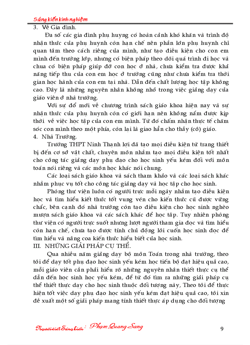 image for page Dạy phụ đạo HS yếu kém THCS