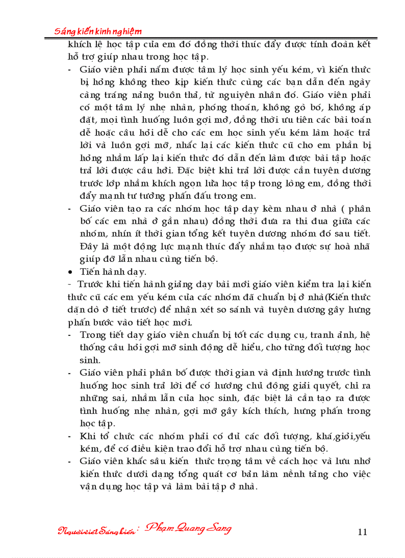 image for page Dạy phụ đạo HS yếu kém THCS