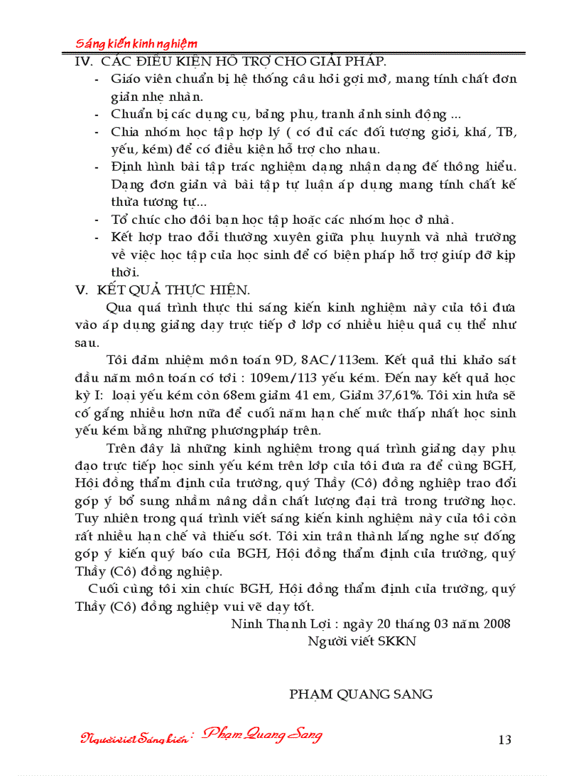 image for page Dạy phụ đạo HS yếu kém THCS