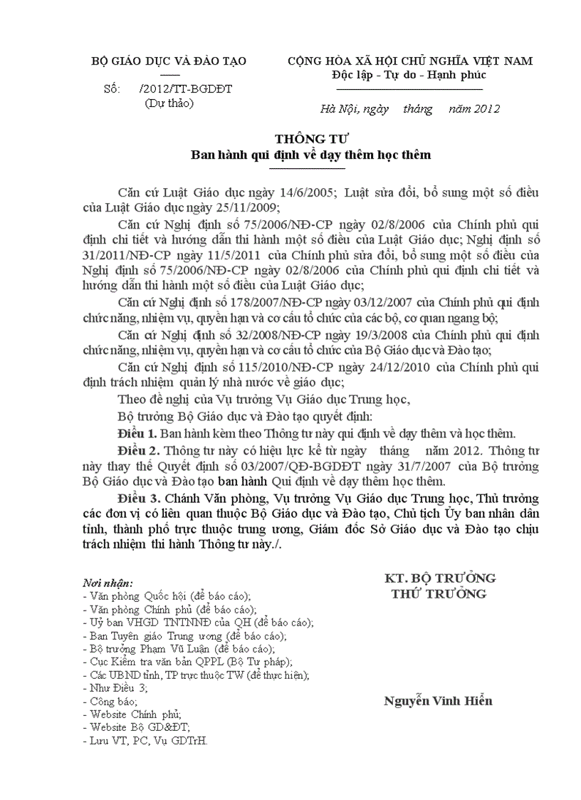 image for page Dạy thêm học thêm