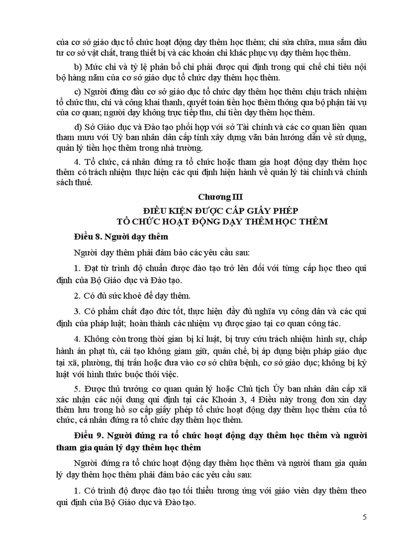 image for page Dạy thêm học thêm