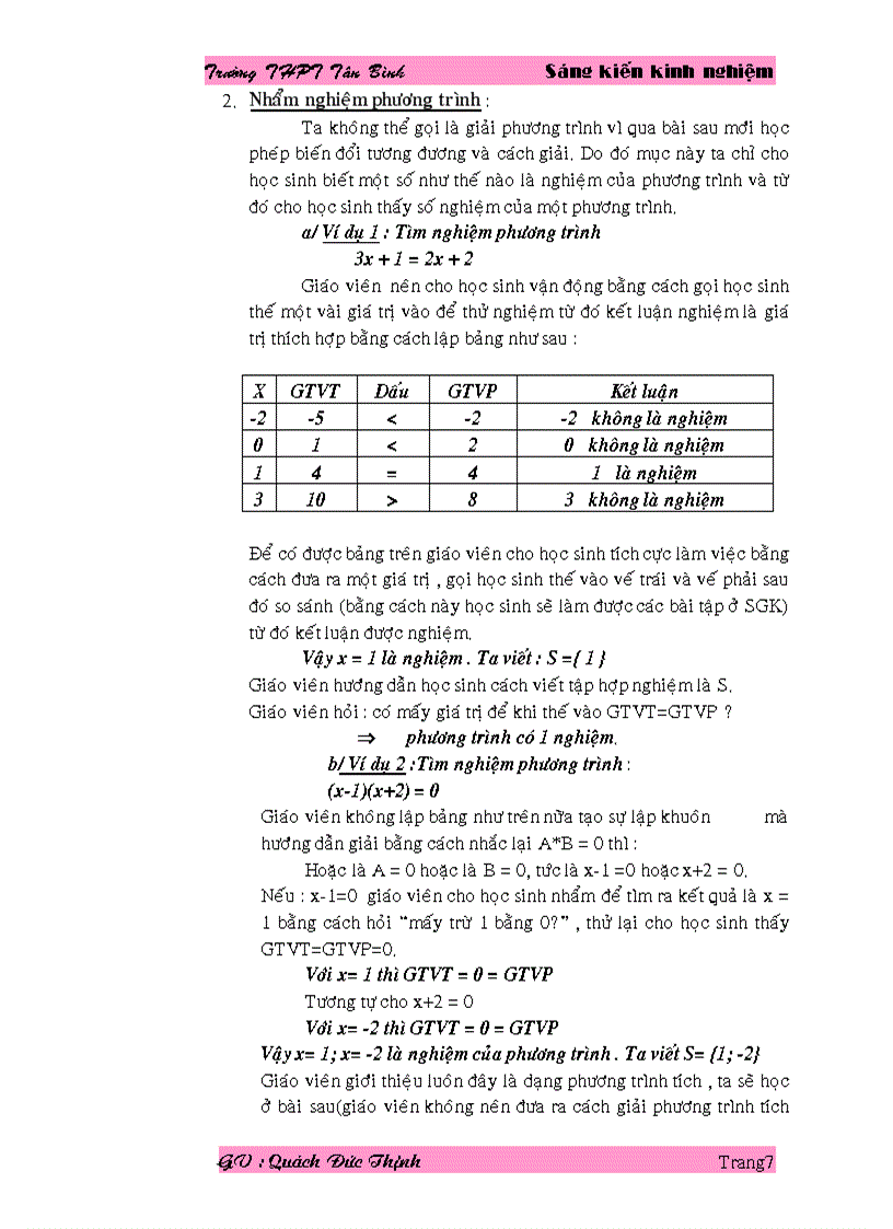 image for page Dạy tốt bài phương trình một ẩn