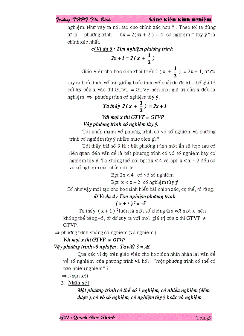 image for page Dạy tốt bài phương trình một ẩn