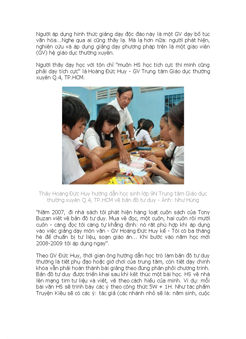 image for page Dạy văn bằng bản đồ tư duy