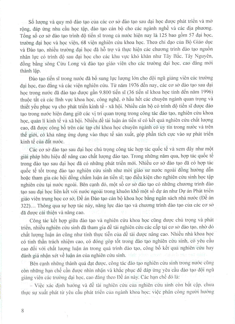 image for page Đề án đào tạo giảng viên có trình độ tiến sĩ cho các trường ĐH CĐ