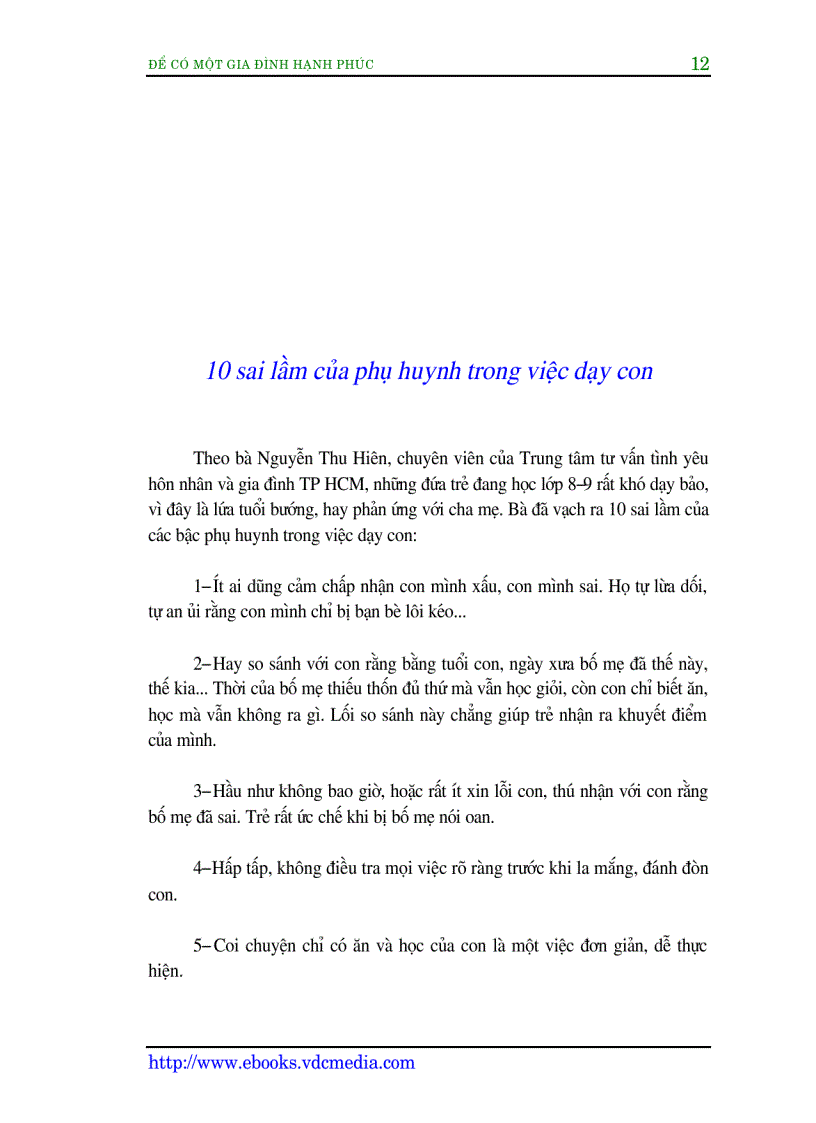 image for page Để có một gia đình Hạnh phúc tập 1
