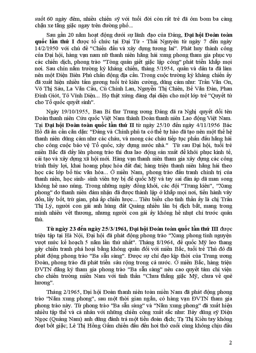 image for page Đề cương 80 năm thành lập Đoàn TNCS Hồ Chí Minh