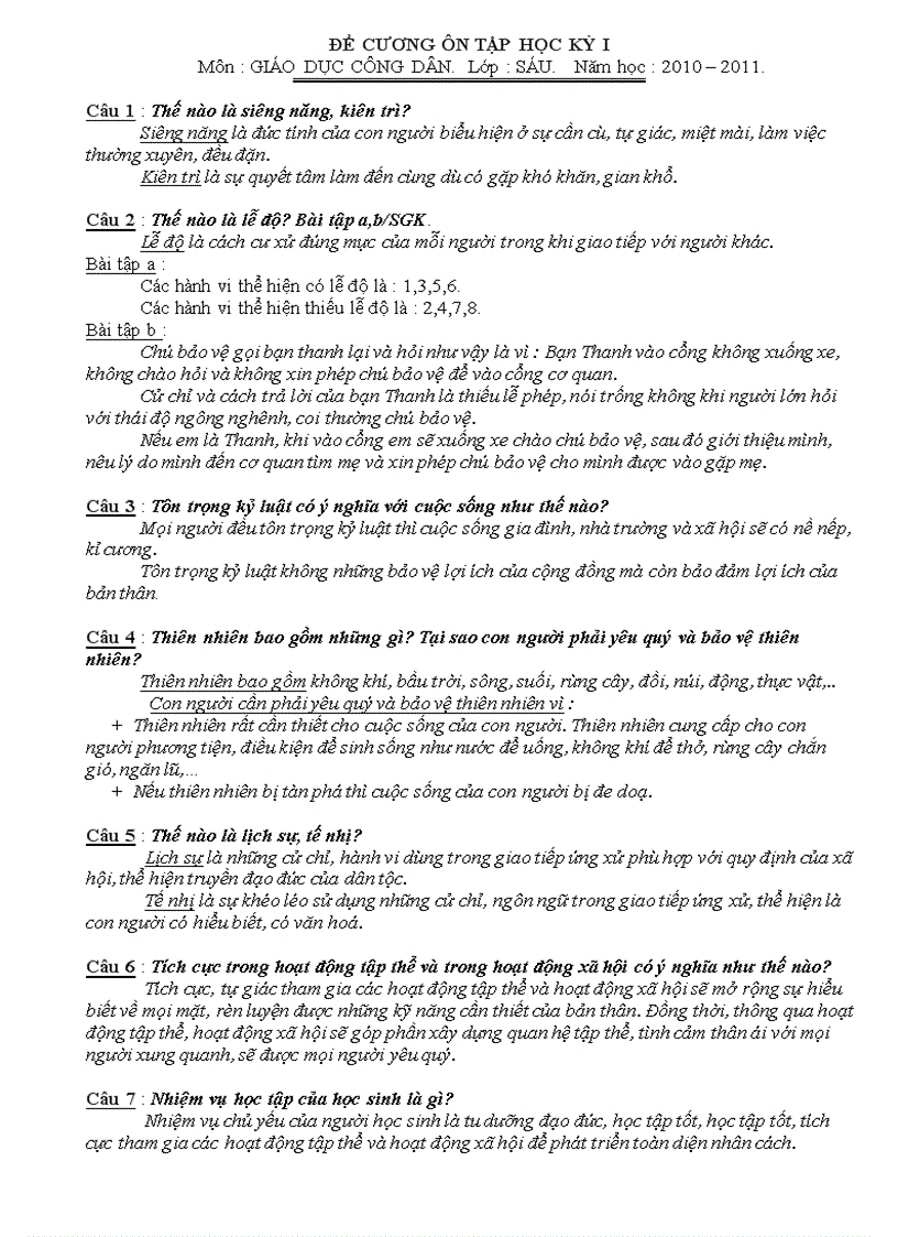 image for page Đề cương đáp án gdcd lớp sáu hki 10 11