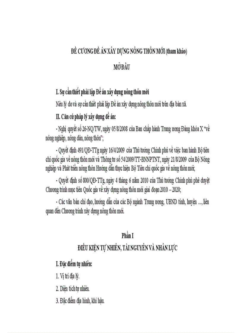 image for page Đề cương đề án xây dựng nông thôn mới