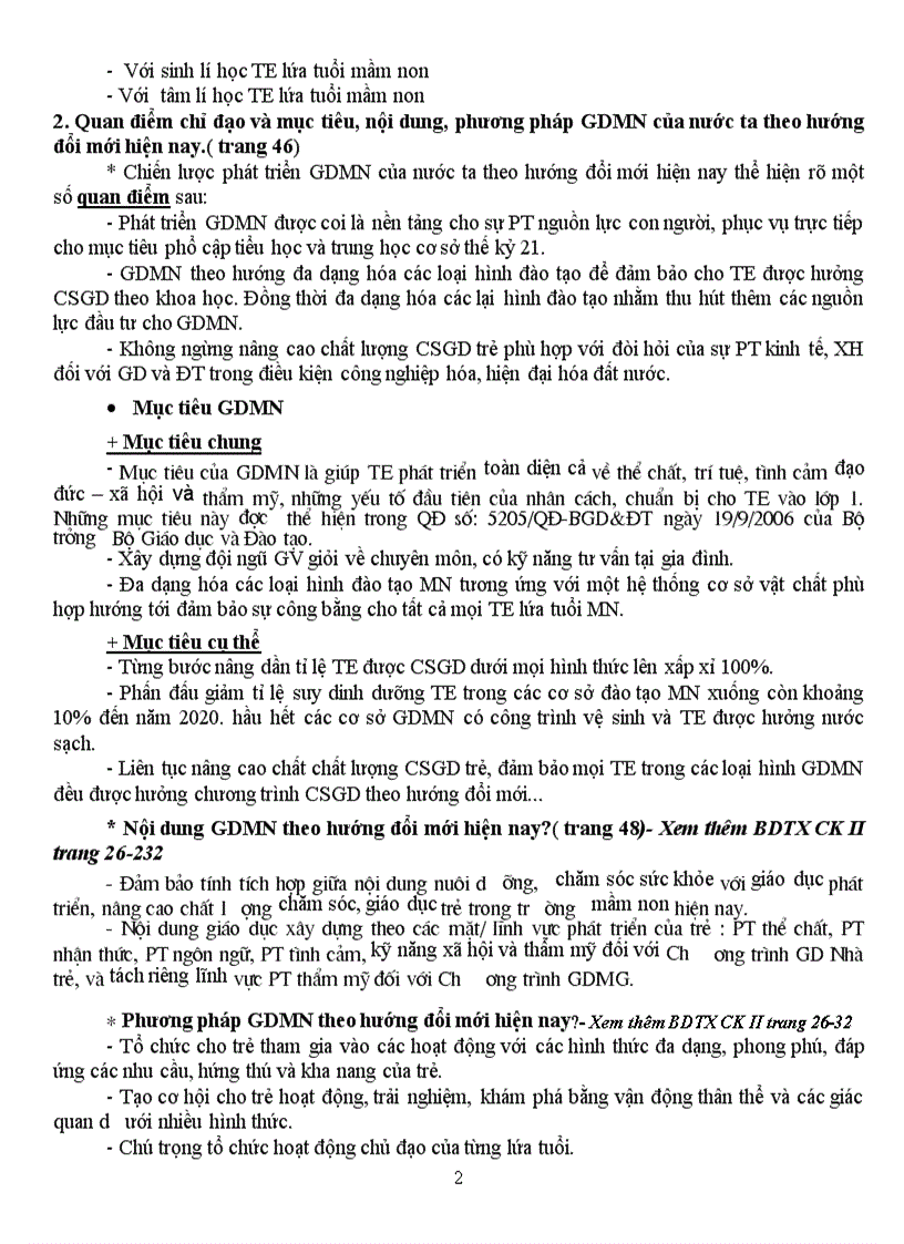 image for page Đề cương giáo dục mầm non ĐH mầm non