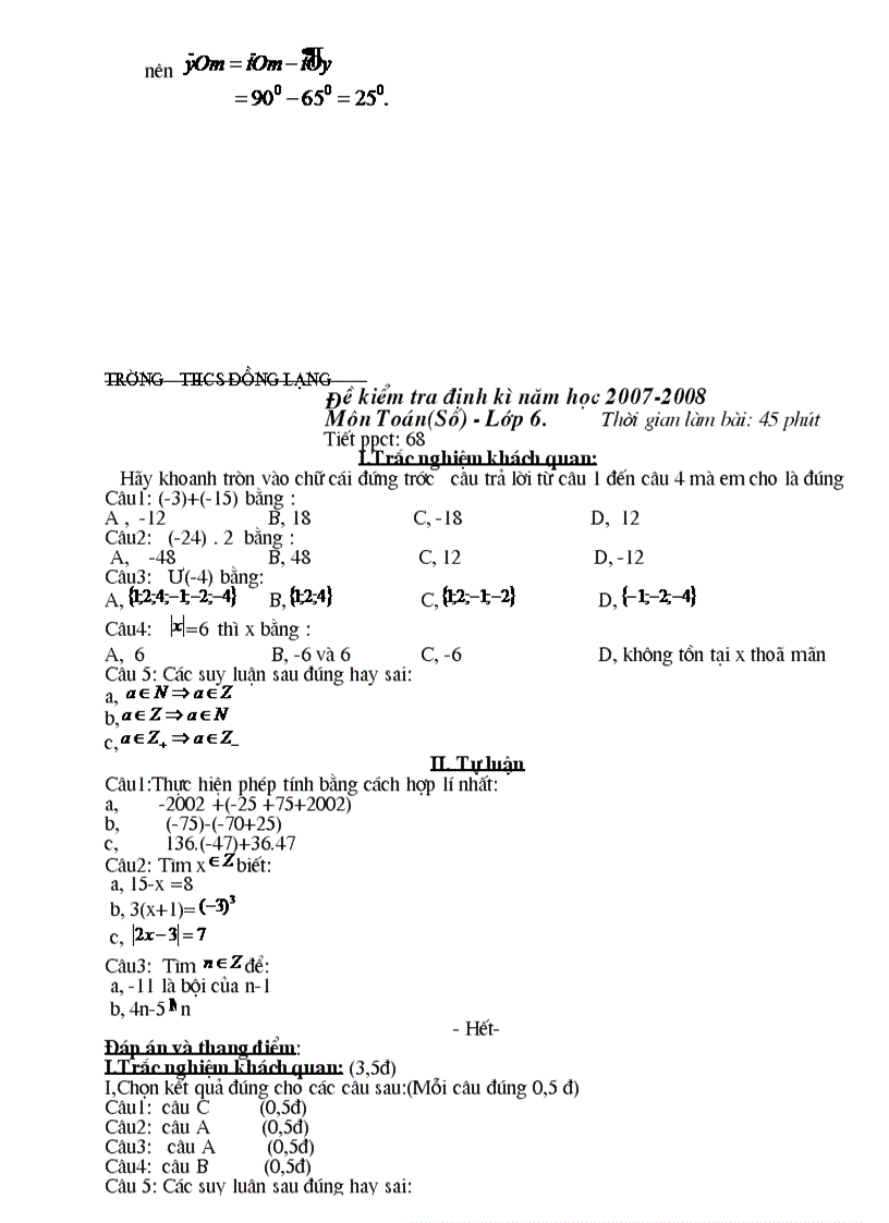 image for page De cuong on tap toan 6 ki 2