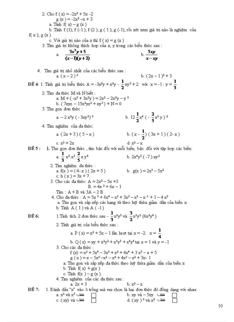 image for page Đề cương ôn tập toán 7 học kì 2