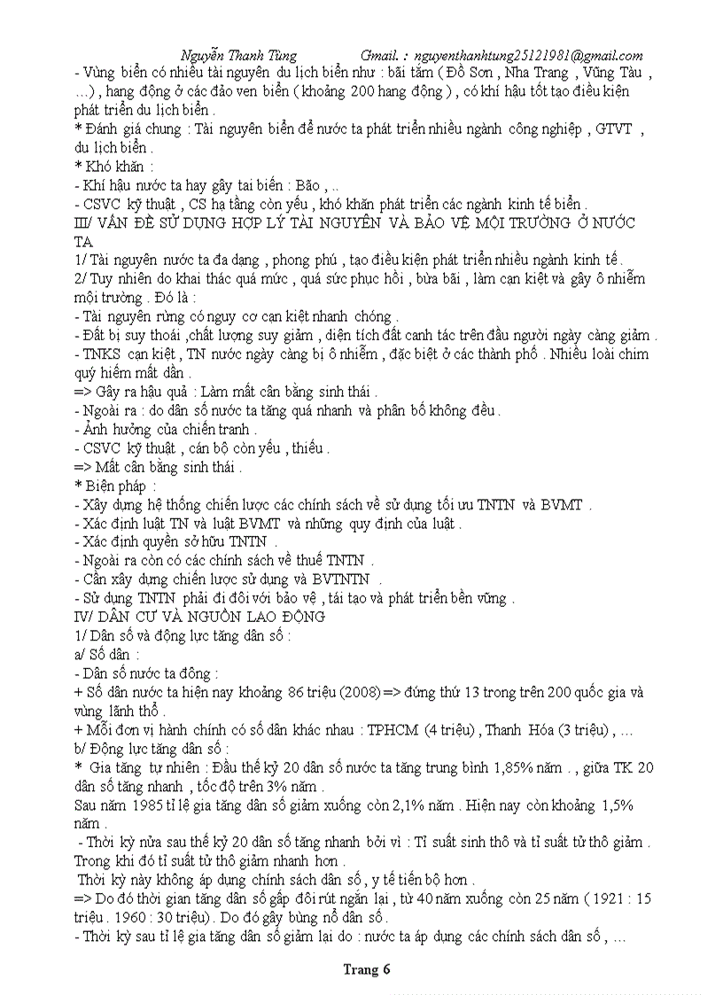 image for page Đề cương ôn thi tốt nghiệp đại học môn Địa lý