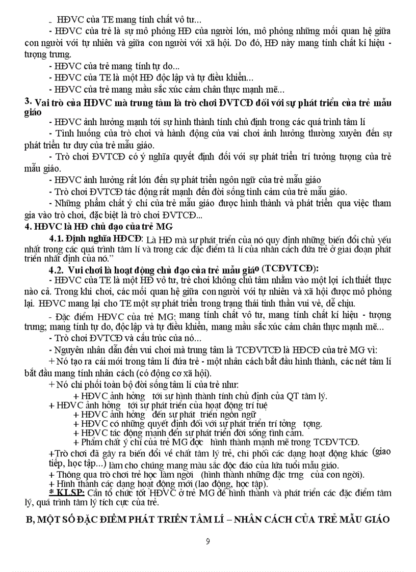 image for page Đề cương Tâm lý trẻ em ĐH mầm non