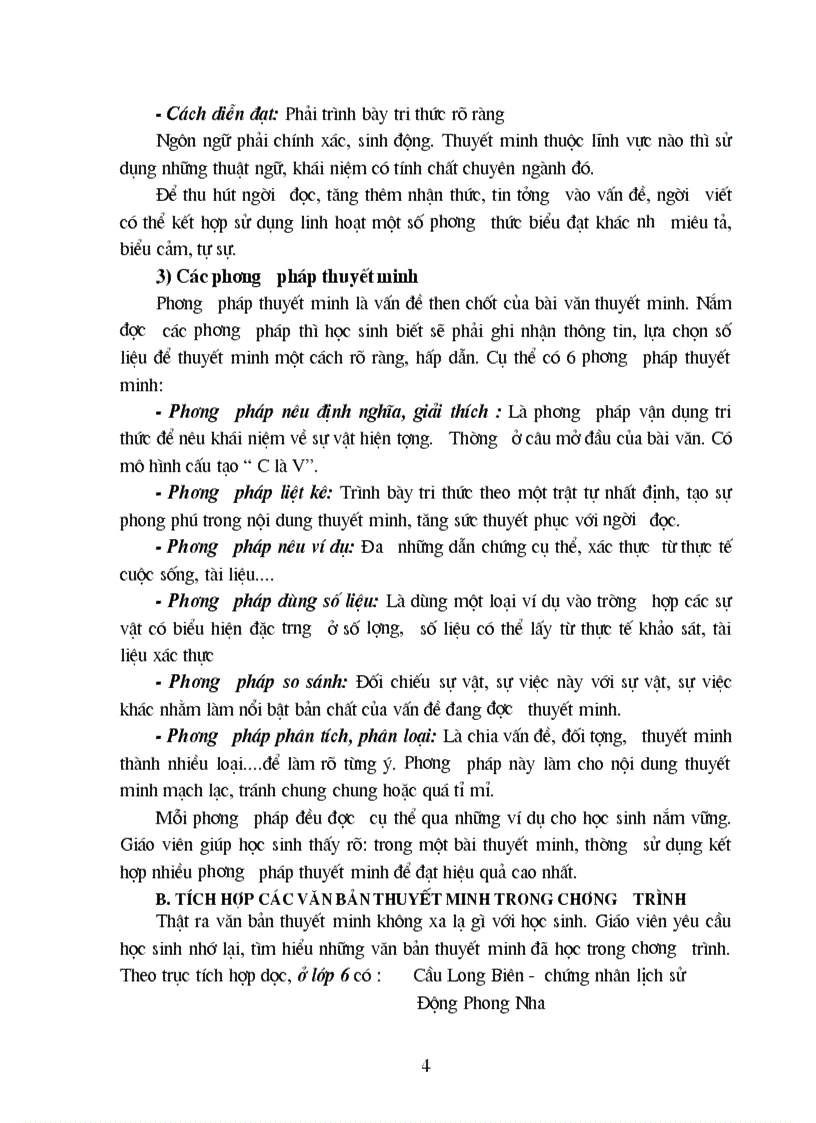 image for page Để dạy học tốt văn thuyết minh lớp 8