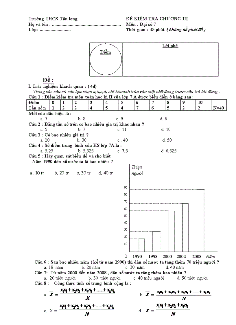 image for page De kiem tra 45 p toan 7 c III