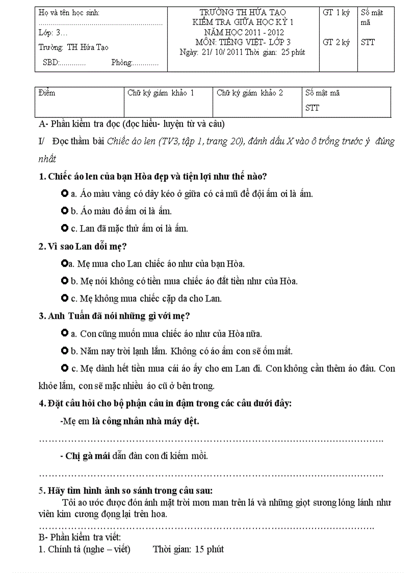 image for page Đề kiểm tra định kỳ giữa học kỳ 1 thúy