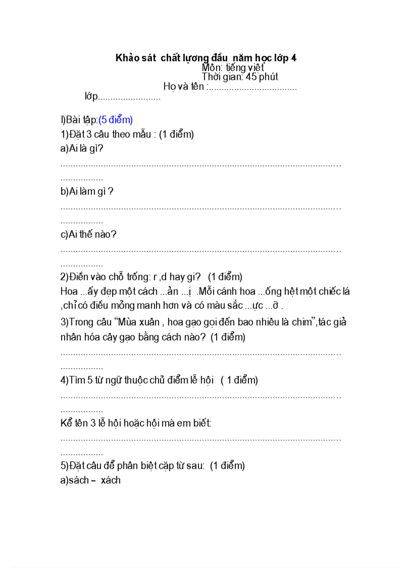 image for page Đề kiểm tra lớp 4