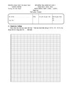 ĐỀ KIỂM TRA TIẾNG VIẸT9viết GKI 2010 2011