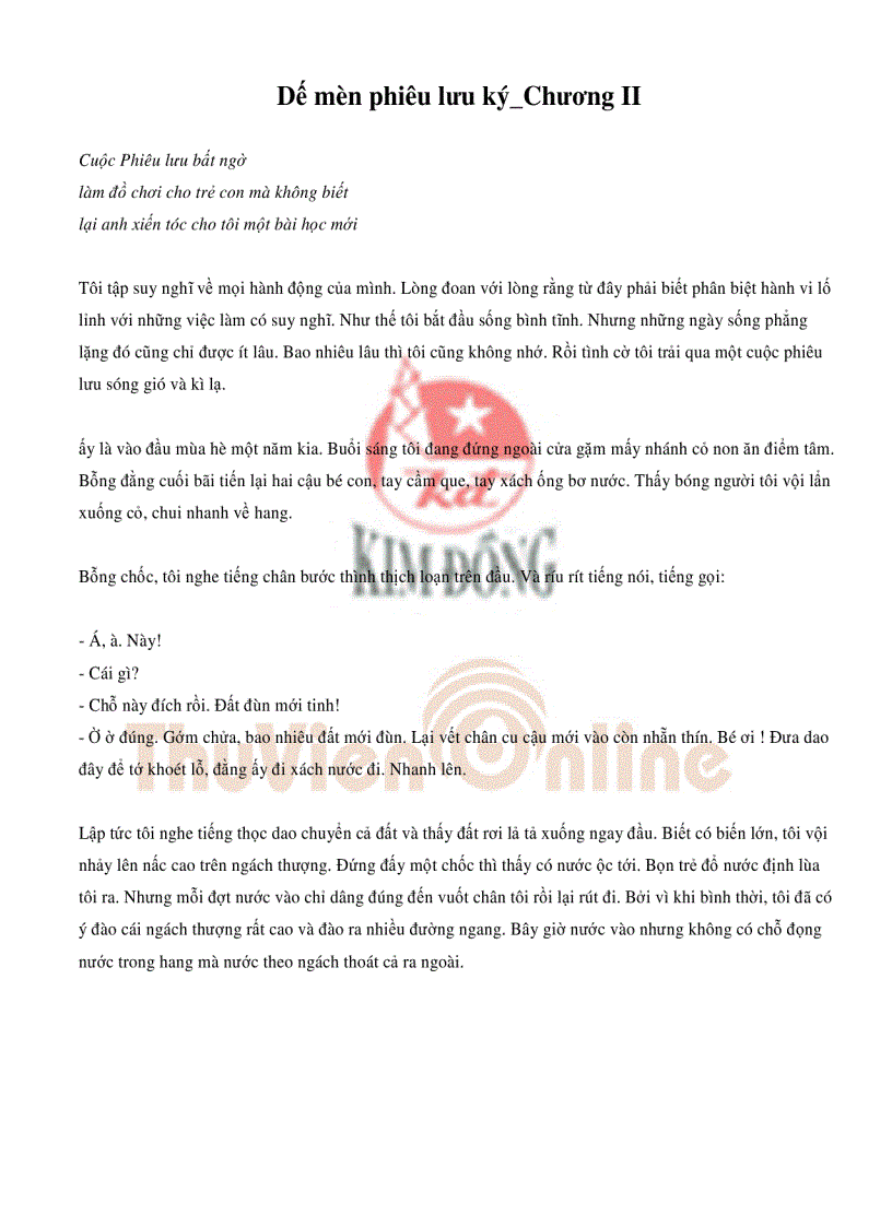 image for page Dế mèn phiêu lưu kí