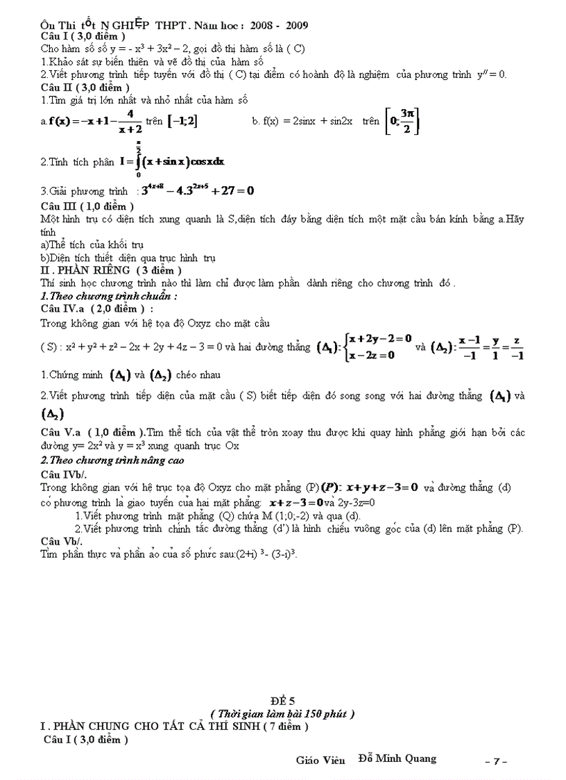 image for page Đề ôn thi tốt nghiệp phổ thông có đáp án