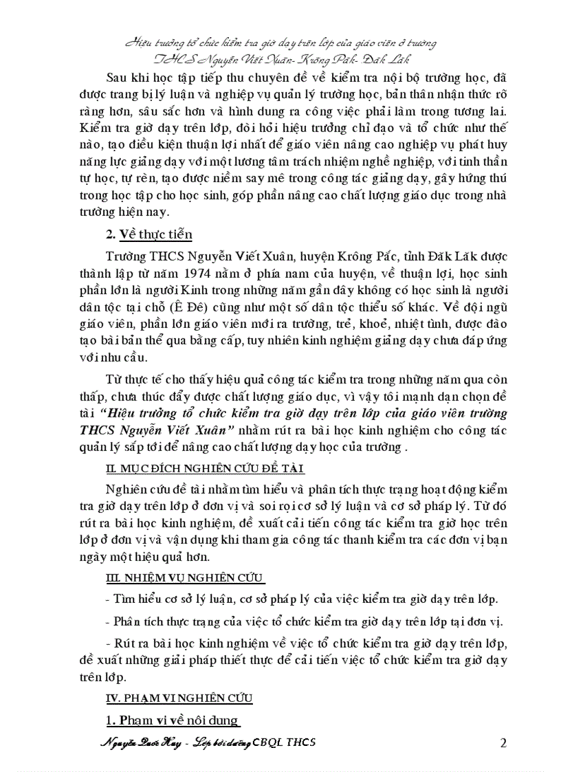 image for page Đề tài khóa học quản lý
